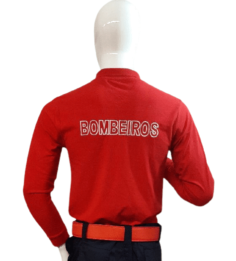 Polo Bordado de manga comprida, 210g/m2, Malha piqué 100% algodão - Image 2