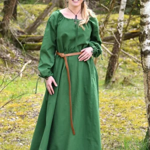 Matilda middeleeuwse chemise, onderjurk, groen