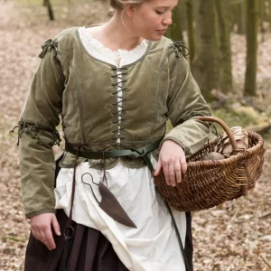 Doublet Griselda, fluweel, groen