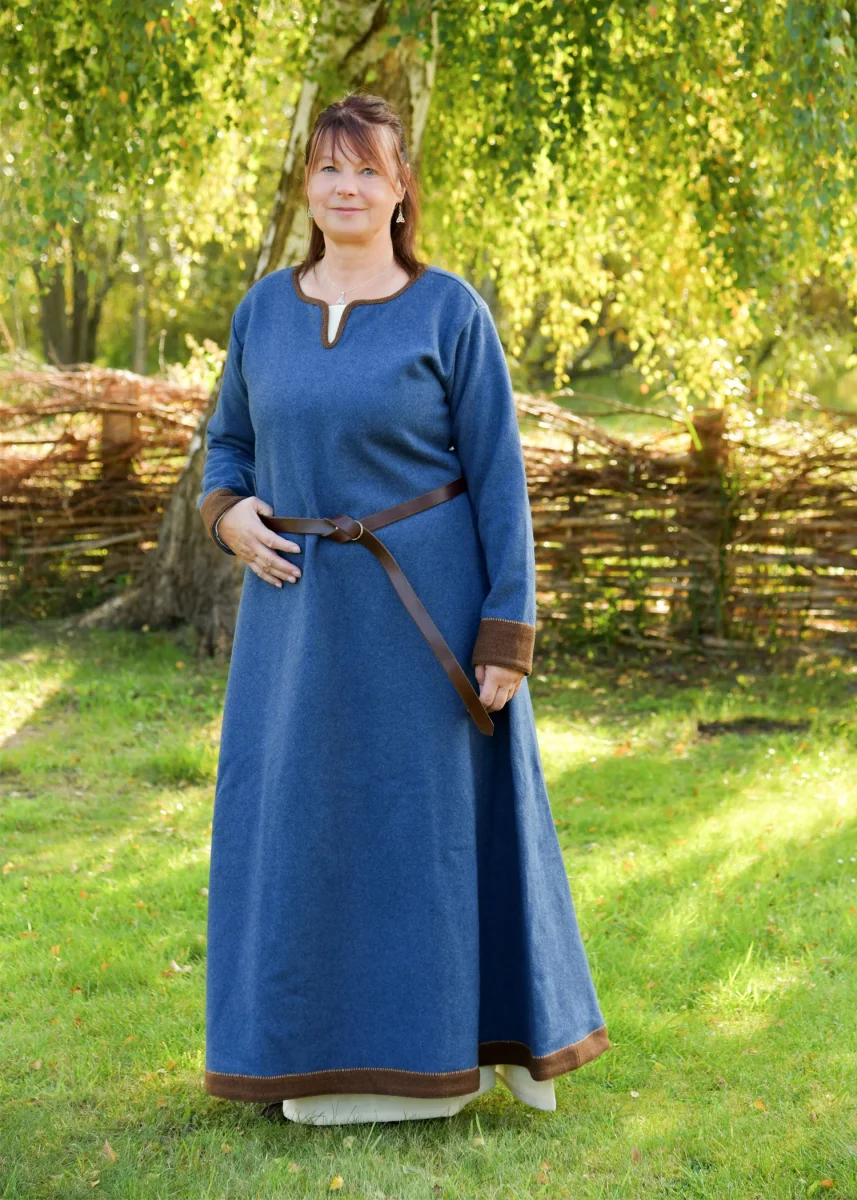 Wollen Vikingjurk Lykka, blauw-bruin - Image 2