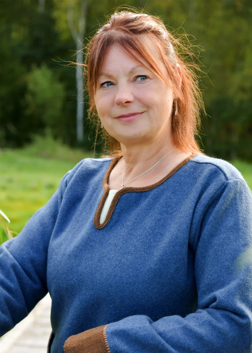 Wollen Vikingjurk Lykka, blauw-bruin - Image 6