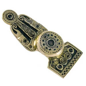 Rugknopbroche Gotland, 6e eeuw, brons