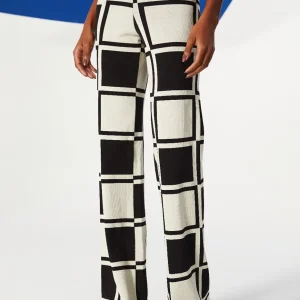 OPEN Calça Pantalona Comfort Xadrez