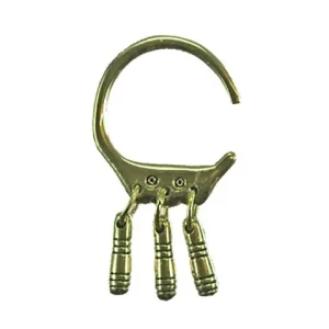 Alemannische oorhanger Weingarten, per stuk, brons