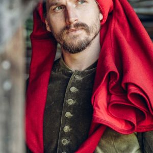 Kaproen Giovanni, wol, rood