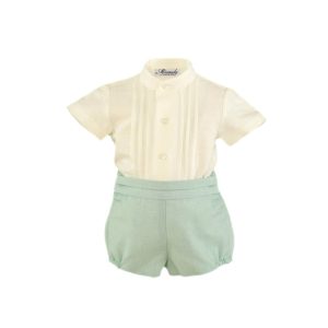 Conjunto bebé verde-àgua