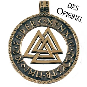 Wotansknoop-amulet brons