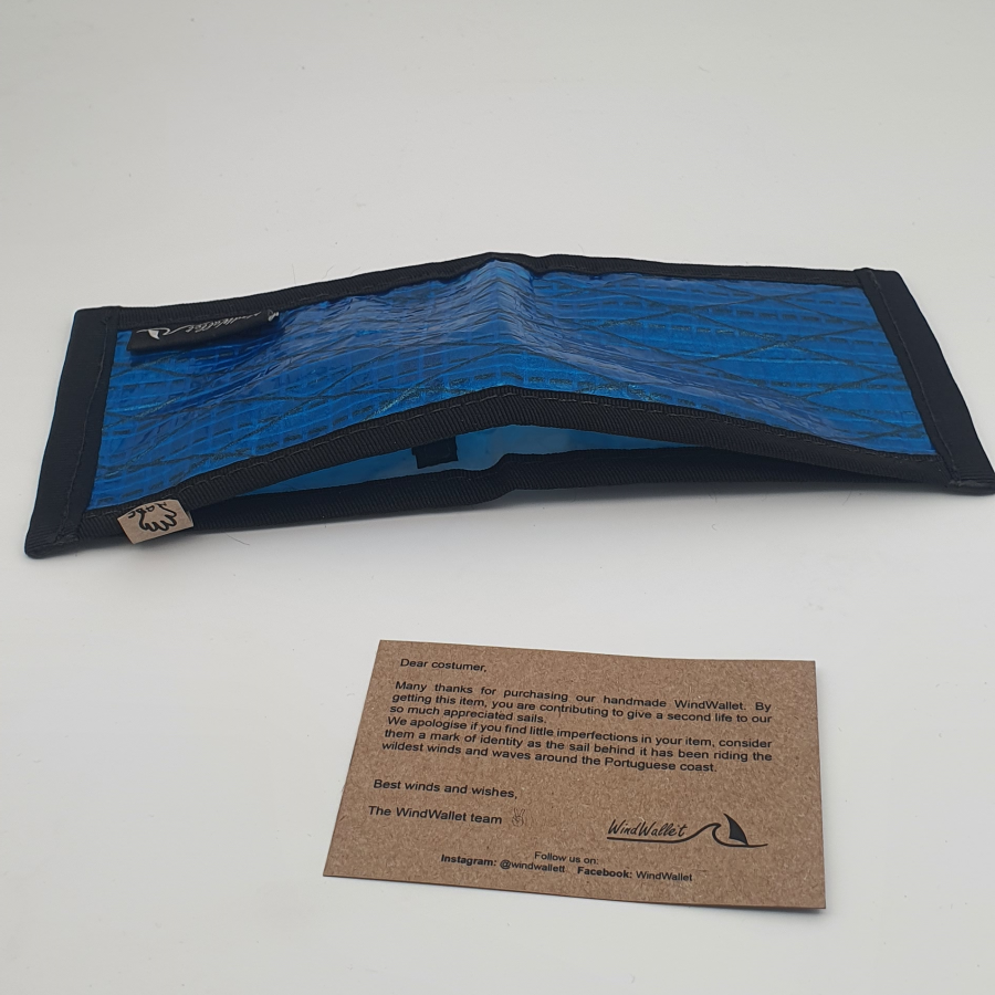 Carteira reciclada WindWallet blue - Image 4