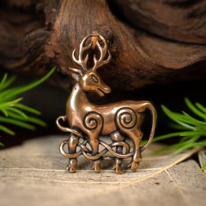 Hanger Keltisch hert, brons