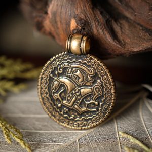 Bracteate amulet Zealand, brons
