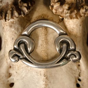 Birka ring voor saxschede, verzilverd