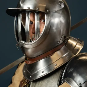 17e eeuwse gesloten helm, 1.6 mm