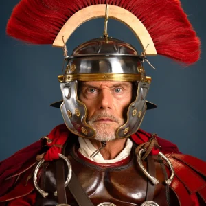 Romeinse helmkam, rood