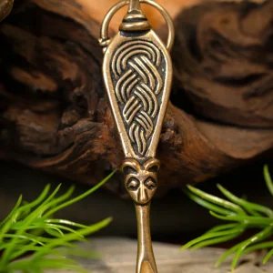 Viking oorlepel Adelsö, brons
