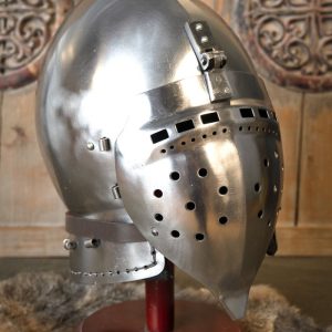 14e eeuwse klappvisier bascinet, 1.6 mm