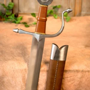Middeleeuwse falchion St Michael, scherp