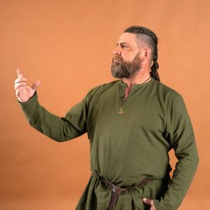 Linnen Viking tuniek Ragnar, groen