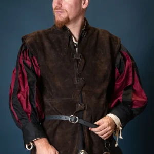 Leren vest Orthello, 16e-17e eeuws, bruin