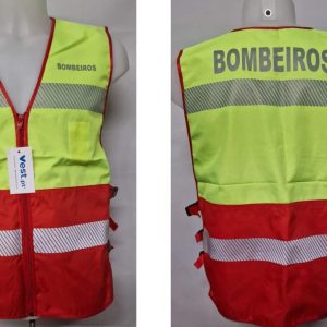 Colete de bombeiros refletor de alta visibilidade Tecido Oxford com fivelas