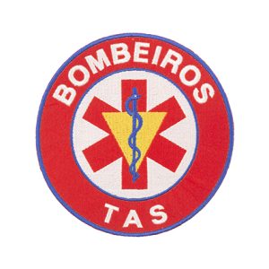 Emblema Bordado “Bombeiros – Emergência Pré Hospitalar – TAS – 140 mm”