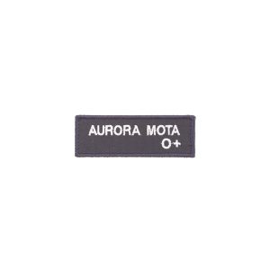 Placa Nome Bordada, 85*30 mm