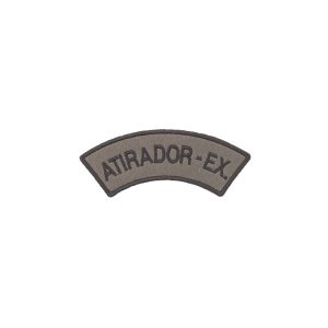 Emblema Bordado “Meia Lua – Atirador – Ex.”