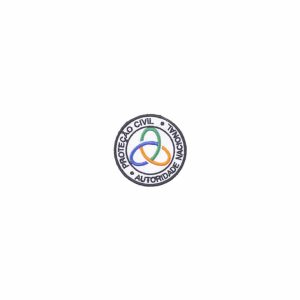Emblema Bordado “Proteção Civil + Autoridade Nacional” 60 mm