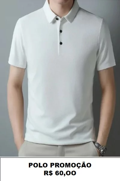 CAMISA POLO PIQUET BRANCO - Image 2