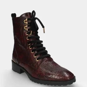 MLV TELMA01 Botins Bordô de Salto Raso para Mulher