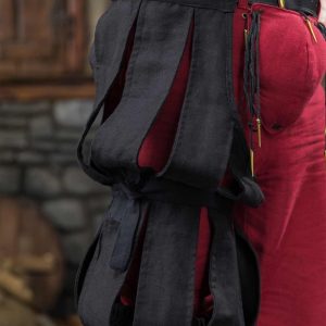 Landsknecht pof broekspijp Daniel, zwart, per stuk