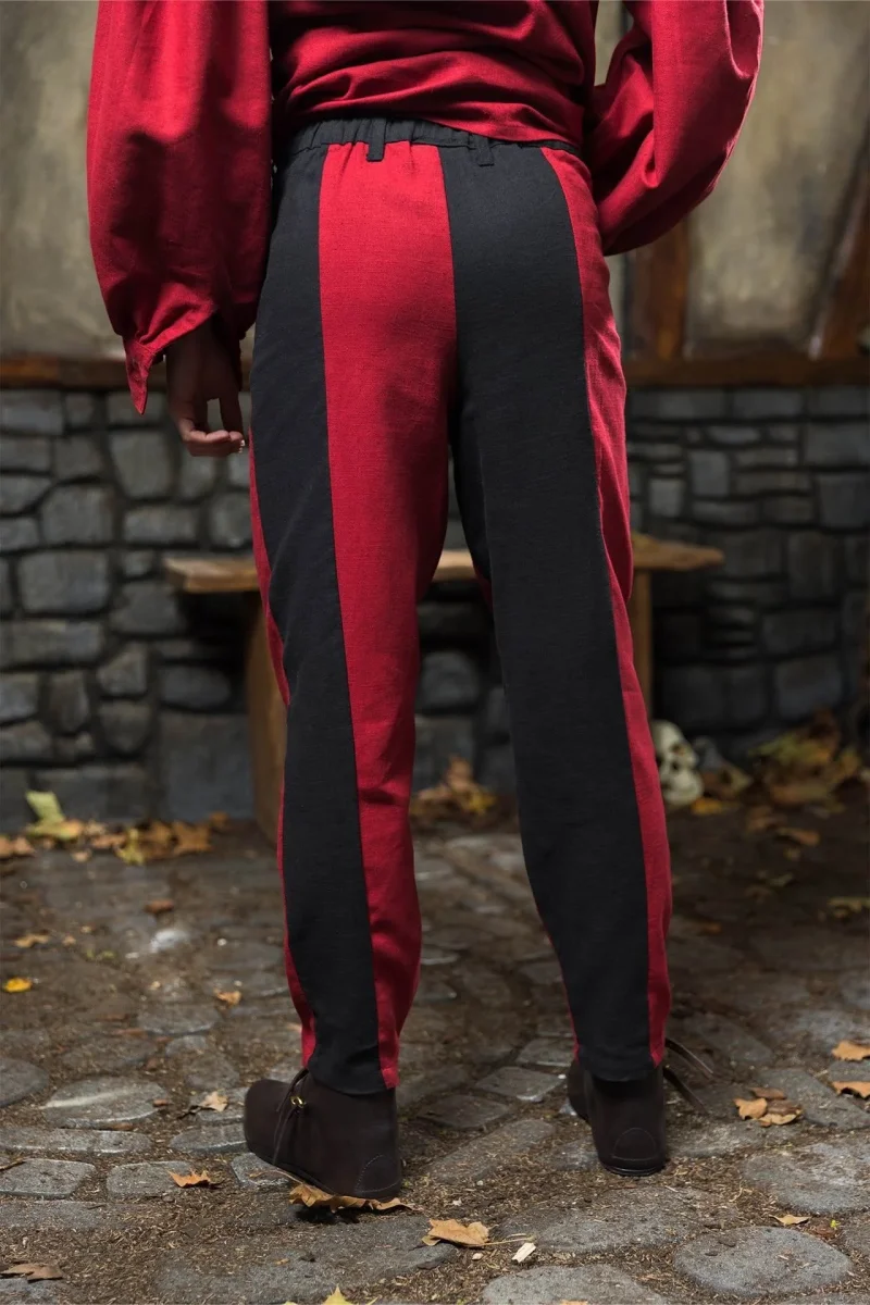 Landsknecht broek Friedrich, rood-zwart - Image 3