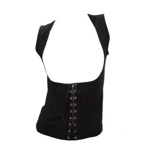 Colete Flamenco Cigano Preto Liso