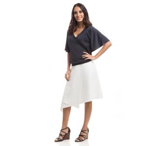 Blusa para Amamentação Asas Preta Criando Gente