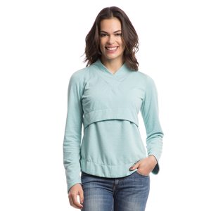 Blusa para Amamentação Plume Azul Claro Criando Gente