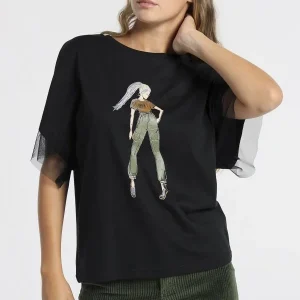 LOIS BRIOCHE-BAHN TOP DETAILS CHIFFON