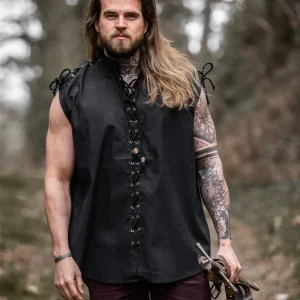 Mouwloos shirt Ott, zwart