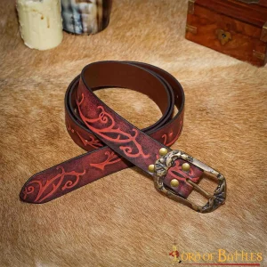 Leren riem Aranel, rood