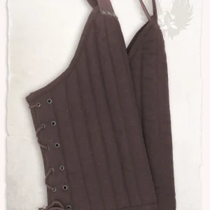 Gambeson cuisses, bovenbeenbeschermers, Leopold bruin