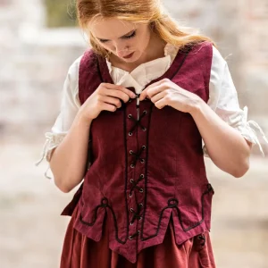 16e eeuwse doublet Christine rood