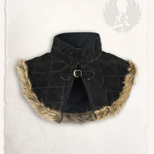 Gambeson kraag Nimue wol zwart