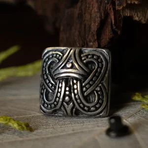 Viking riembeslag knoop Borrestijl, zilver