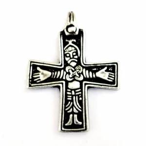 Vikingkruis Sanda, messing, zamak
