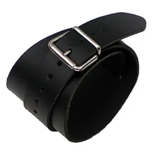 Armband met gespen, bruin, leer