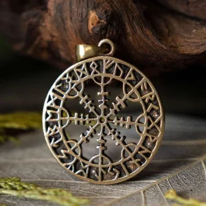 Viking hanger Aegisjalmur, brons