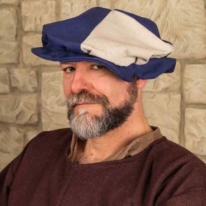 Baret Jorg, zwart-creme