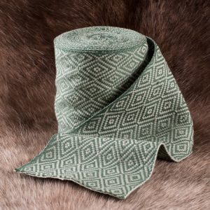 Diamond twill stof groen, 10 cm breed, per 7 meter