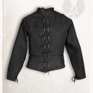 Tudor arming doublet, 15e eeuw, zwart