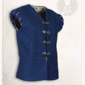 Renaissance Doublet Tudor, blauw