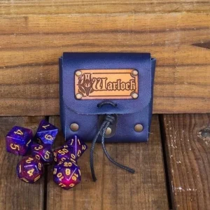 Dice bag met set dobbelstenen Warlock