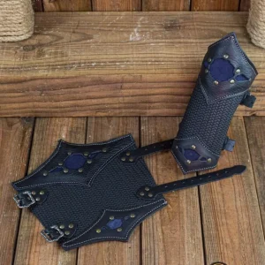 Beljant Bracers - zwart en diepblauw